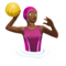 ️ Woman Playing Water Polo: Medium-Dark Skin Tone emoji on Apple iOS 17.4