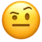 Tvář se zdviženým obočím emoji na Apple iOS 14.5