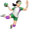 Person som spelar handboll: Ljus hudton emoji på iPhone (iOS 11.2)