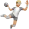 Person Playing Handball: Medium-Light Skin Tone emoji on iPhone