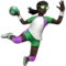 Person Playing Handball: Dark Skin Tone emoji on iPhone (iOS 13.1)