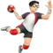 Man Playing Handball: Light Skin Tone emoji on iPhone