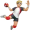 ️ Man Playing Handball: Medium-Light Skin Tone emoji on Apple iOS 14.5