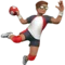 Man Playing Handball: Medium Skin Tone emoji on iPhone