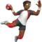 Man Playing Handball: Medium-Dark Skin Tone emoji on iPhone