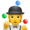 Person Juggling emoji on Apple iOS 13.3