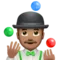 Person Juggling: Medium Skin Tone emoji on iPhone (iOS 12.1)