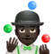 Person Juggling: Dark Skin Tone emoji on iPhone (iOS 12.1)