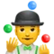 ️ Mężczyzna żonglujący emoji na Apple iOS 14.2