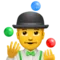 Man Juggling emoji on iPhone