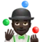 ️ Man Juggling: Dark Skin Tone emoji on Apple iOS 17.4
