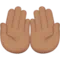 Palms Up Together: Medium Skin Tone emoji on iPhone