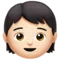 बच्चा: हल्की त्वचा का रंग iPhone पर इमोजी (iOS 13.2)