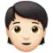 Person: Light Skin Tone emoji on Apple iOS 13.1