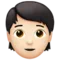 Person: Light Skin Tone emoji on iPhone