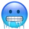 Cara fría emoji en Apple iOS 14.5