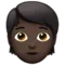 Άτομο: Σκούρος τόνος δέρματος emoji στο iPhone (iOS 17.4)