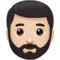 Persona: Pell clara, Barba emoji a Apple iOS 14.2