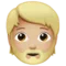Person: Medium-Light Skin Tone, Beard emoji on Apple iOS 16.4