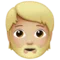 Person: Medium-Light Skin Tone, Beard emoji on iPhone