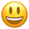 Muka Tersenyum dengan Mata Besar emoji di Apple iOS 17.4