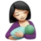 Breast-Feeding: Light Skin Tone emoji on iPhone (iOS 12.1)