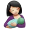 Breast-Feeding: Light Skin Tone emoji on iPhone