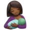 Menyusui: Warna Kulit Sedang Gelap emoji di iPhone (iOS 14.5)