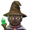 Mage: Dark Skin Tone emoji on iPhone
