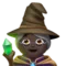 ️ Woman Mage: Dark Skin Tone emoji on Apple iOS 11.3