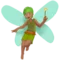 Fairy: Medium Skin Tone emoji on iPhone