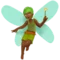 Fairy: Medium-Dark Skin Tone emoji on Apple iOS 14.5