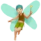 Man Fairy: Medium-Light Skin Tone emoji on iPhone (iOS 14.6)