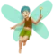 Man Fairy: Medium-Light Skin Tone emoji on iPhone