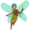 Man Fairy: Medium Skin Tone emoji on iPhone