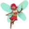 Woman Fairy: Medium Skin Tone emoji on iPhone