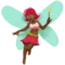 Woman Fairy: Medium-Dark Skin Tone emoji on iPhone