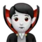 Vampire: Light Skin Tone emoji on Apple iOS 17.4