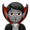 Vampire: Medium Skin Tone emoji on iPhone