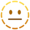 Dotted Line Face emoji on Apple iOS 16.4
