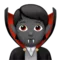 Vampier: Middeldonkere huidskleur emoji op Apple iOS 16.4