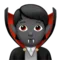Vampire: Medium-Dark Skin Tone emoji on iPhone