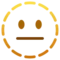 Dotted Line Face emoji on iPhone