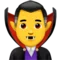 ️ Man Vampire emoji on Apple iOS 16.4