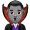 Man Vampire: Medium Skin Tone emoji on iPhone