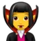 Woman Vampire emoji on iPhone