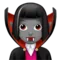 Woman Vampire: Medium Skin Tone emoji on iPhone