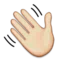 Waving Hand emoji on Apple iOS 6.0