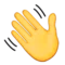 Viftende hånd emoji på Apple iOS 8.3