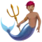 Merperson: Medium Skin Tone emoji on iPhone (iOS 13.1)